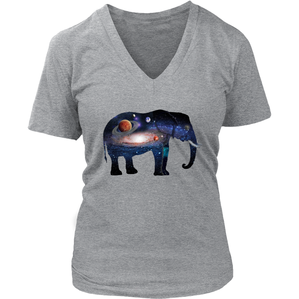 Jumbo galaxy women's V-neck