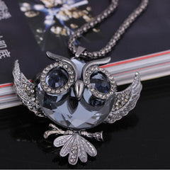 Retro owl necklace