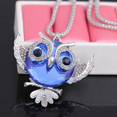 Retro owl necklace