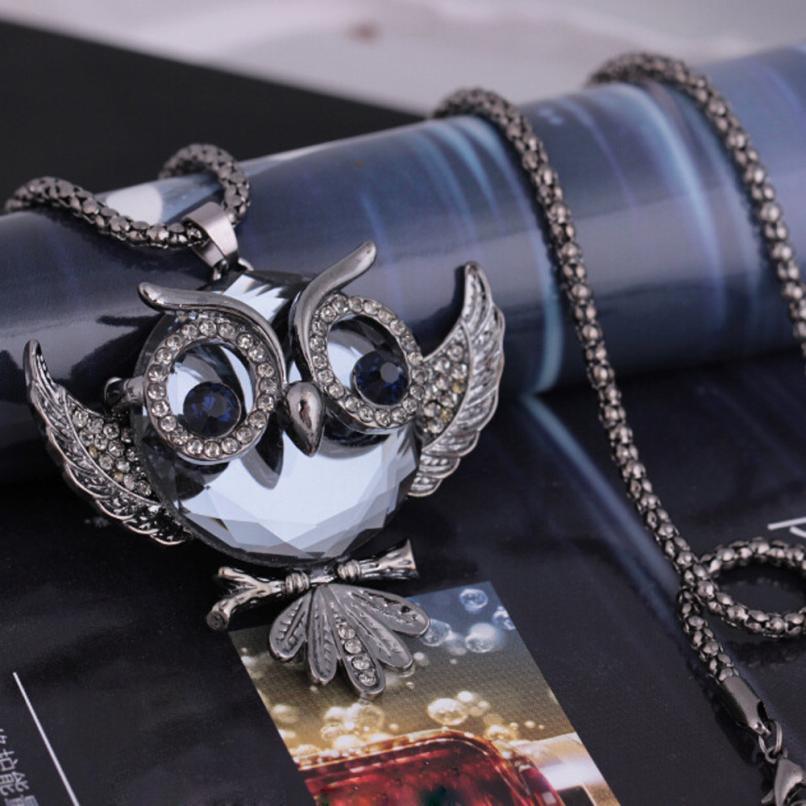 Retro owl necklace