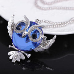 Retro owl necklace