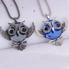 Retro owl necklace