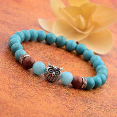 Owl charm bracelet