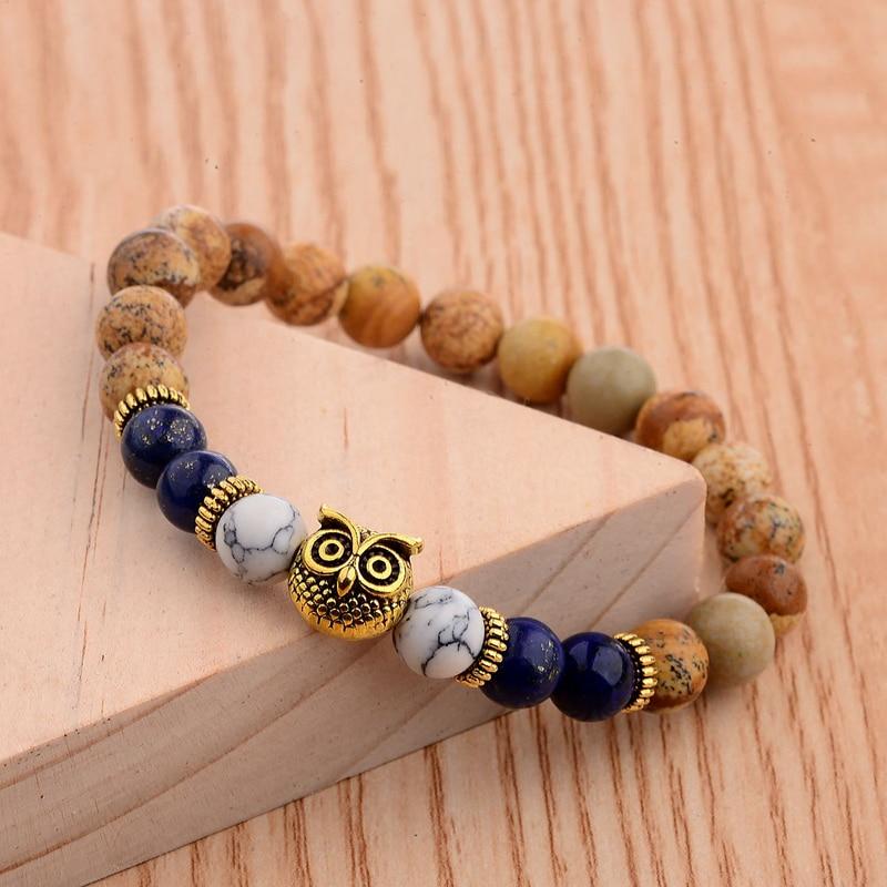 Owl charm bracelet